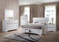 Matrix Traditional Style 5 Drawer Chest made with Wood white-bedroom-traditional-solid wood+mdf-wood