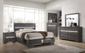 Matrix Traditional 5 Drawer Chest made with Wood in grey-wood-bedroom-traditional-solid wood+mdf-wood