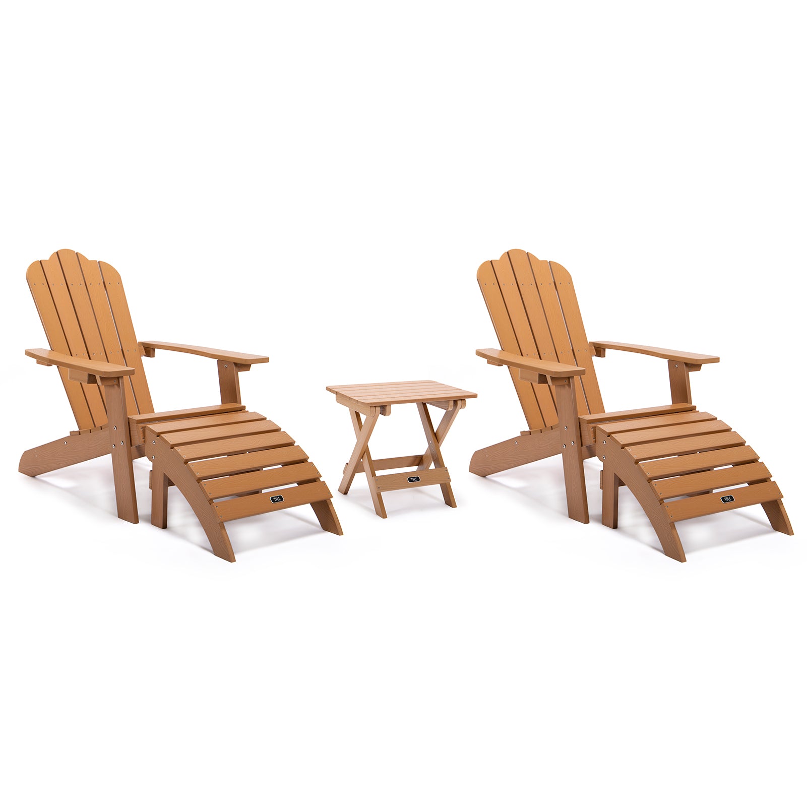 TALE Adirondack Chair Backyard Outdoor Furniture brown-wood-plastic