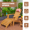 TALE Adirondack Chair Backyard Outdoor Furniture brown-wood-plastic