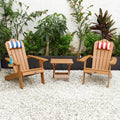 TALE Adirondack Chair Backyard Outdoor Furniture brown-wood-plastic