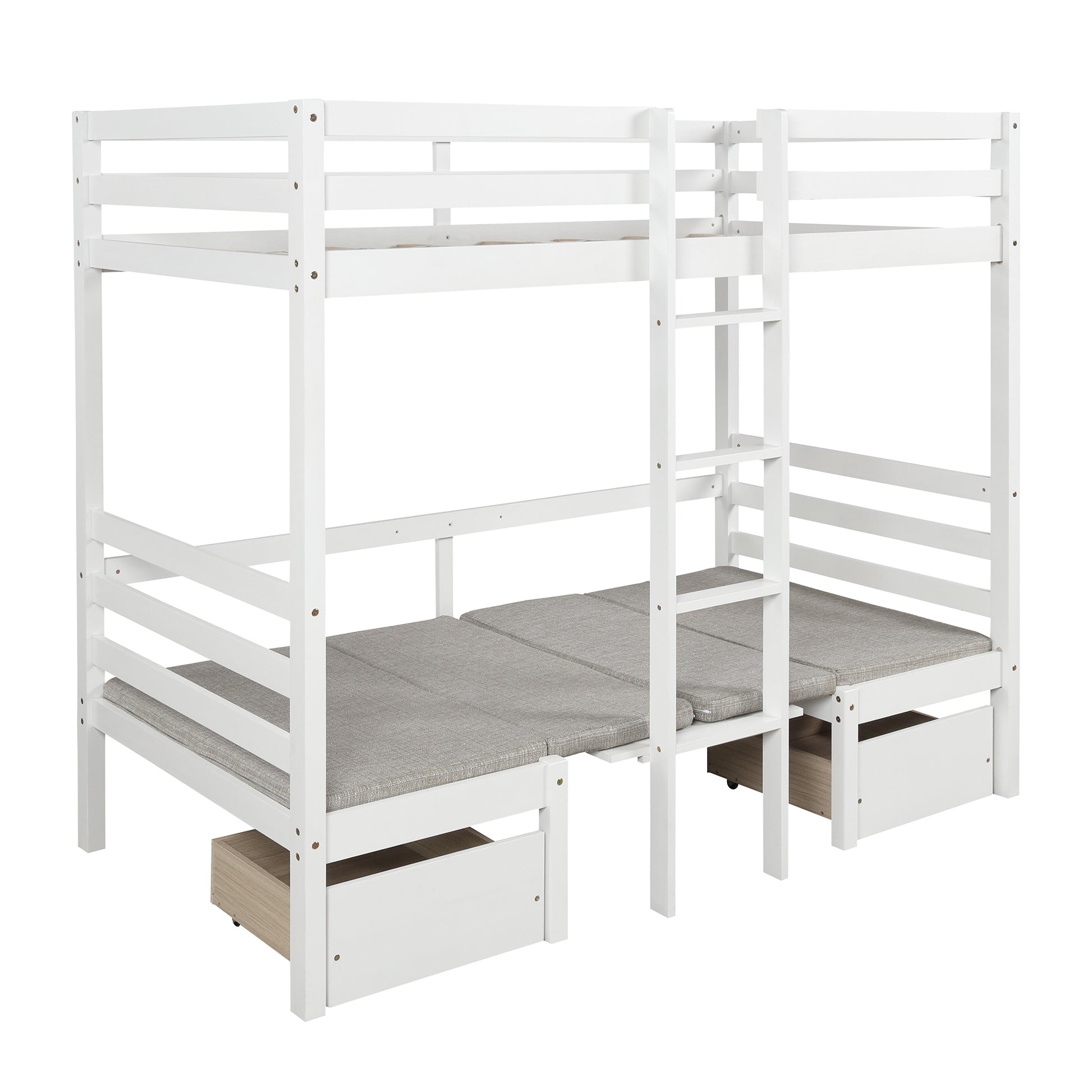 Functional Loft Bed turn into upper bed and down