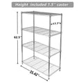 Simple Deluxe 4 Tier Heavy Duty Storage Shelving