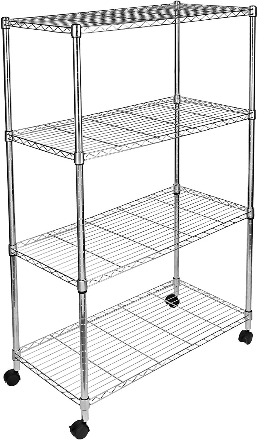 Simple Deluxe 4 Tier Heavy Duty Storage Shelving