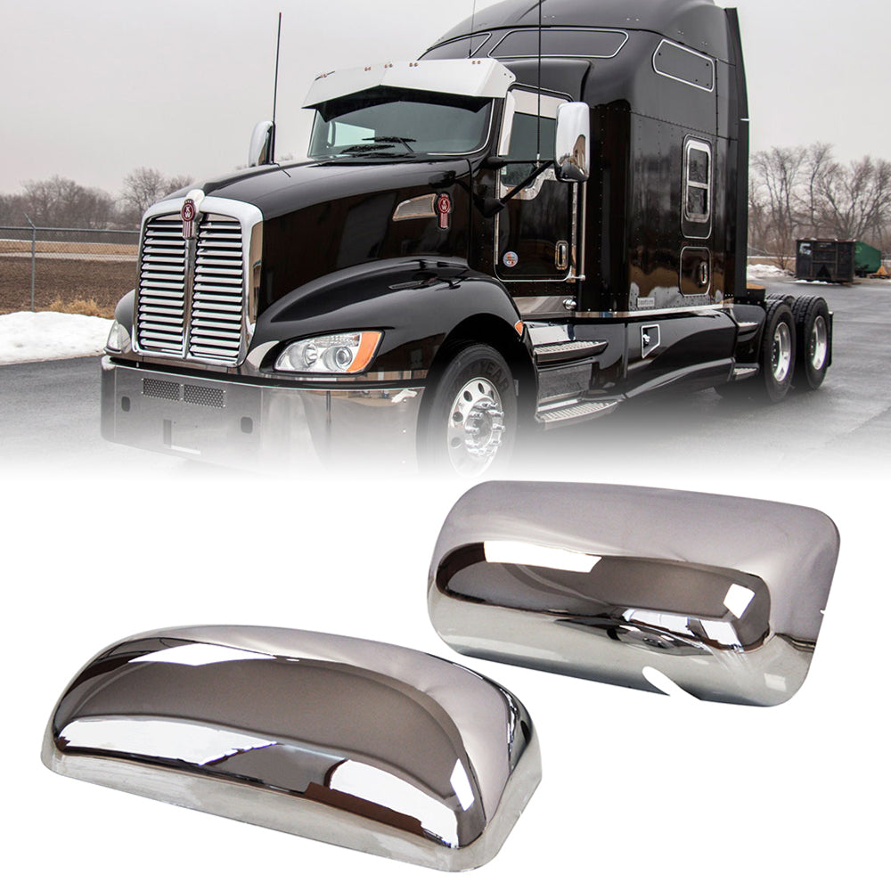 Leavan Chrome Door Mirror Covers Pair Fit