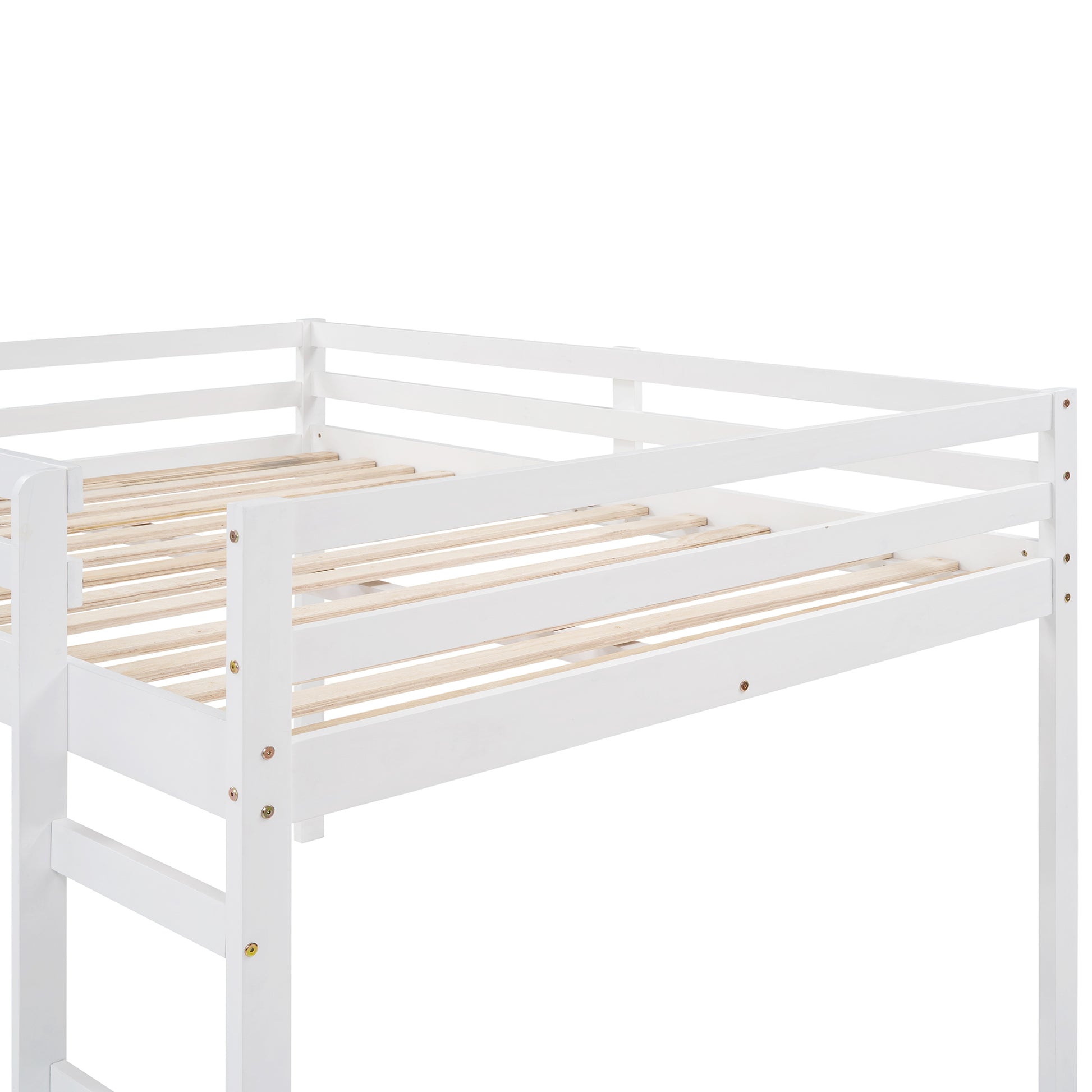 Loft Bed With Slide, Multifunctional Design, Full