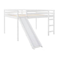 Loft Bed With Slide, Multifunctional Design, Full