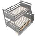 Twin over Full Bunk Bed with Ladder, Two Storage box spring not required-gray-bedroom-bunk-pine