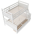 Twin over Full Bunk Bed with Ladder, Two Storage box spring not required-white-bedroom-bunk-pine