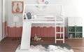 Twin Size Loft Bed With Slide, House Bed With -