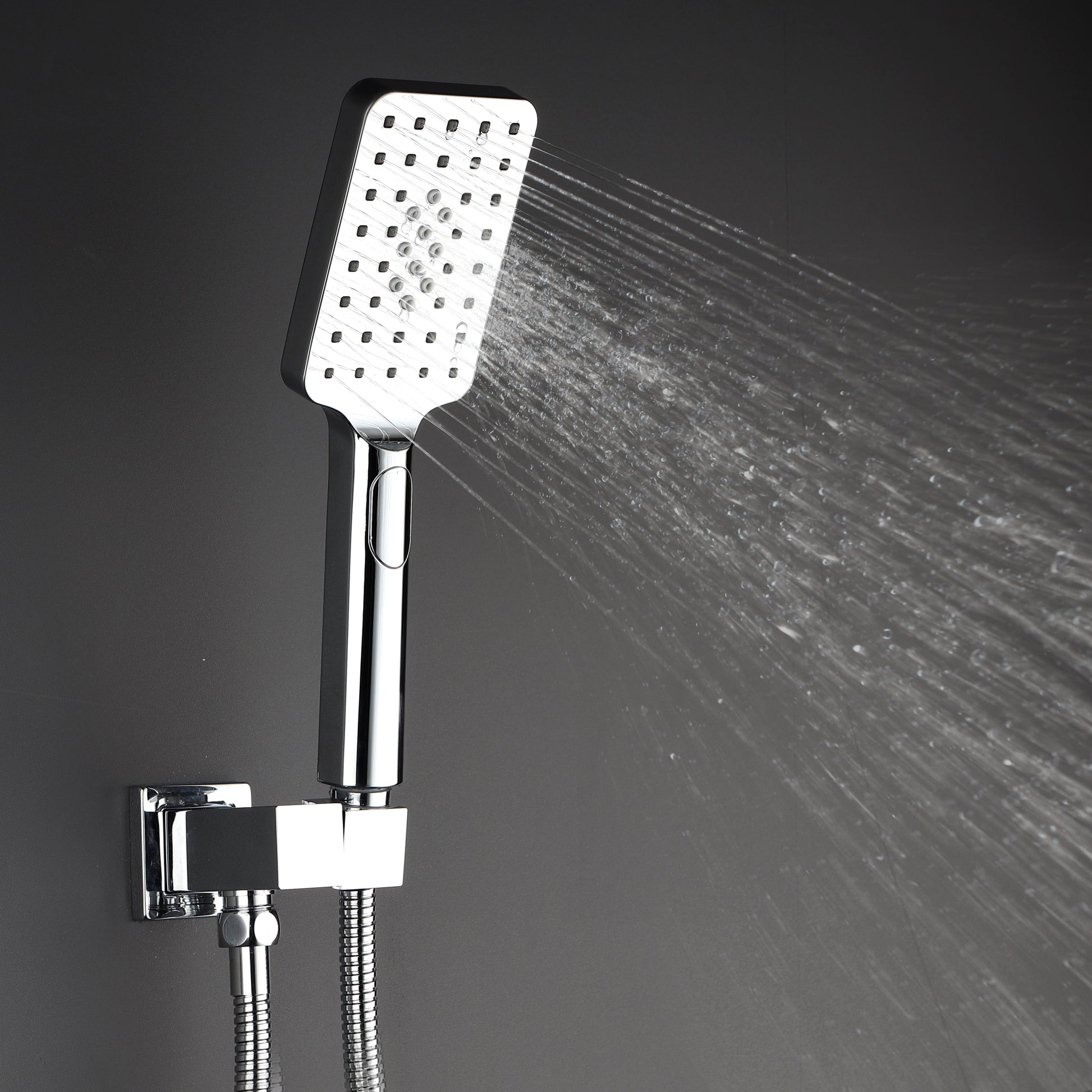 Shower Faucet Set Anti scald Shower Fixtures with black-brass