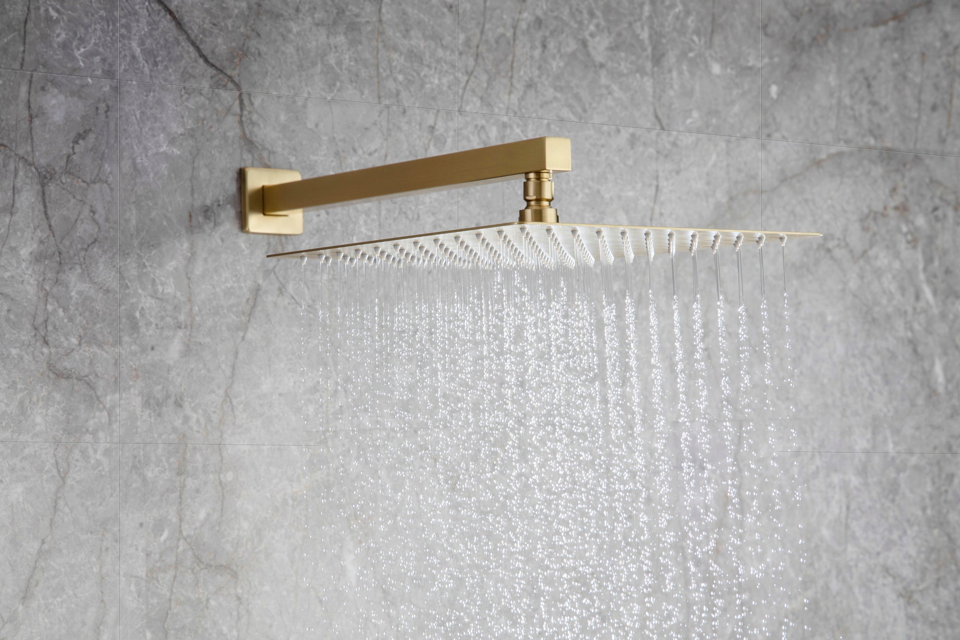 Shower Faucet Set Anti scald Shower Fixtures with golden-brass