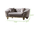 Vanessa Loveseat Taupe taupe-polyester-wood-primary living