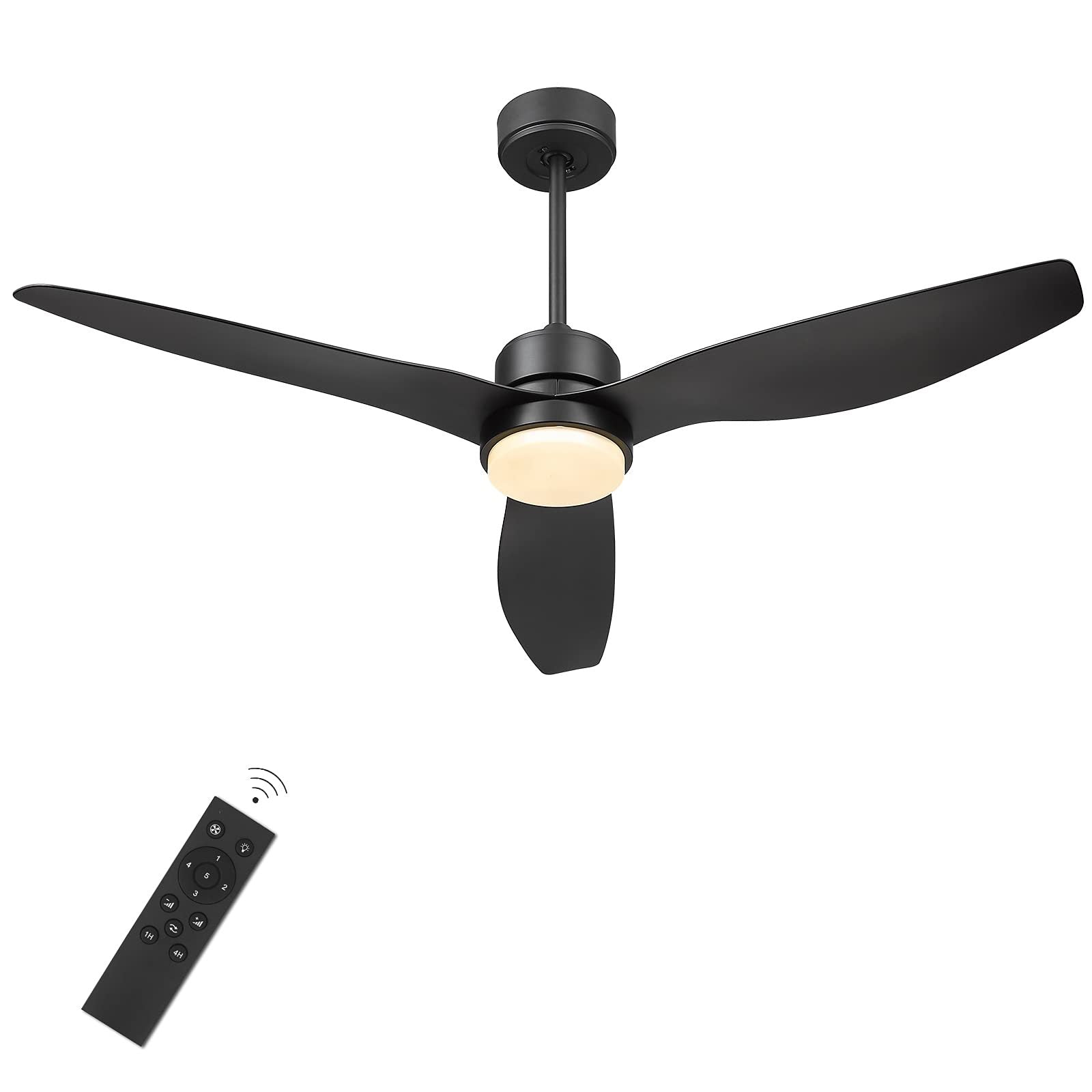 52 In Blade Led Standard Ceiling Fan with Remote