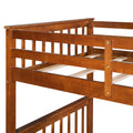 Twin Over Twin Bunk Bed with Ladders and Two Storage walnut-solid wood