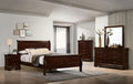 Queen Size Bed Cherry Louis Phillipe Solidwood