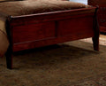 Queen Size Bed Cherry Louis Phillipe Solidwood