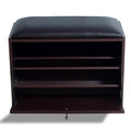 Living Room Shoe Bench With Pu Seat,Small Size