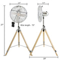 Simple Deluxe Retro Tripod Fan, Home Air