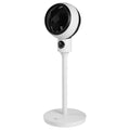 Circulating Stand Fan for Home Bedroom with Remote white-plastic