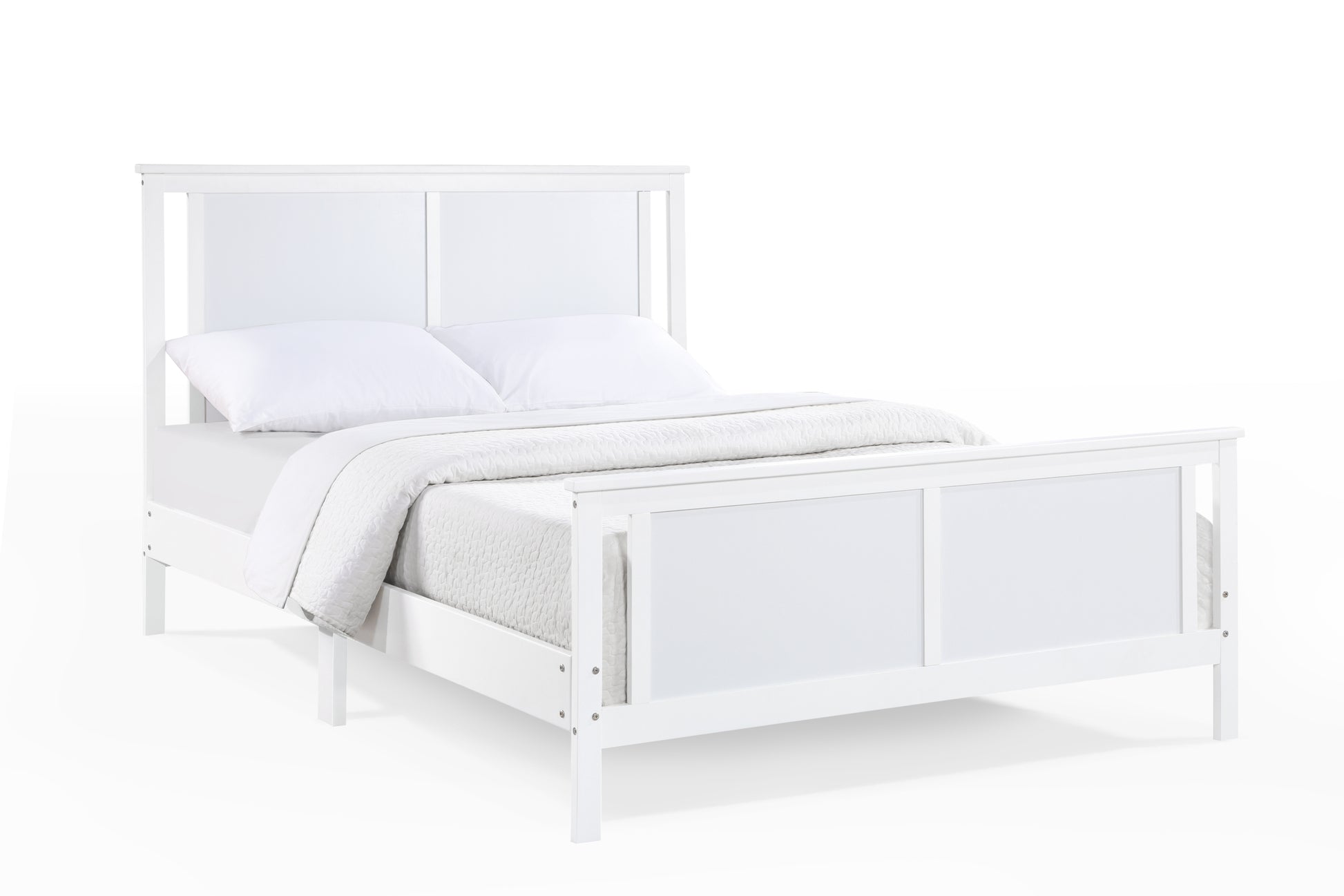 Connelly Full Bed White Rockport Gray