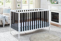 Deux Remi Island Crib White Black