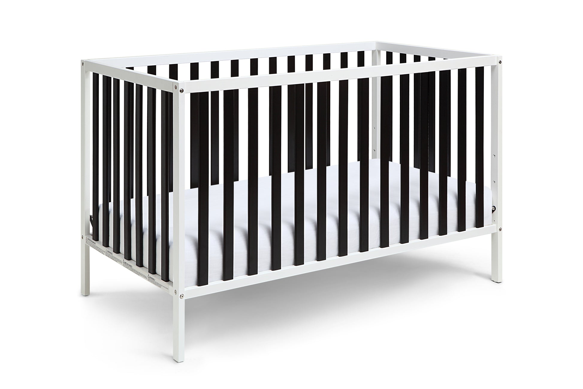 Deux Remi Island Crib White Black