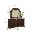 Roma Mirror Dark Walnut