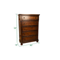 Baltimore King 5 Pc Storage Bedroom Set made with Wood dark brown-bedroom-transitional-wood