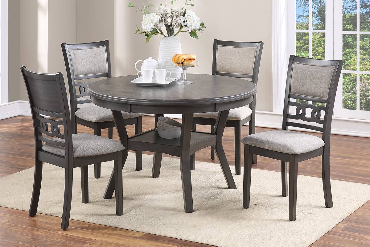 Dining Room Furniture Grey Finish Set of 2 Side Chairs grey-gray-dining room-contemporary-dining