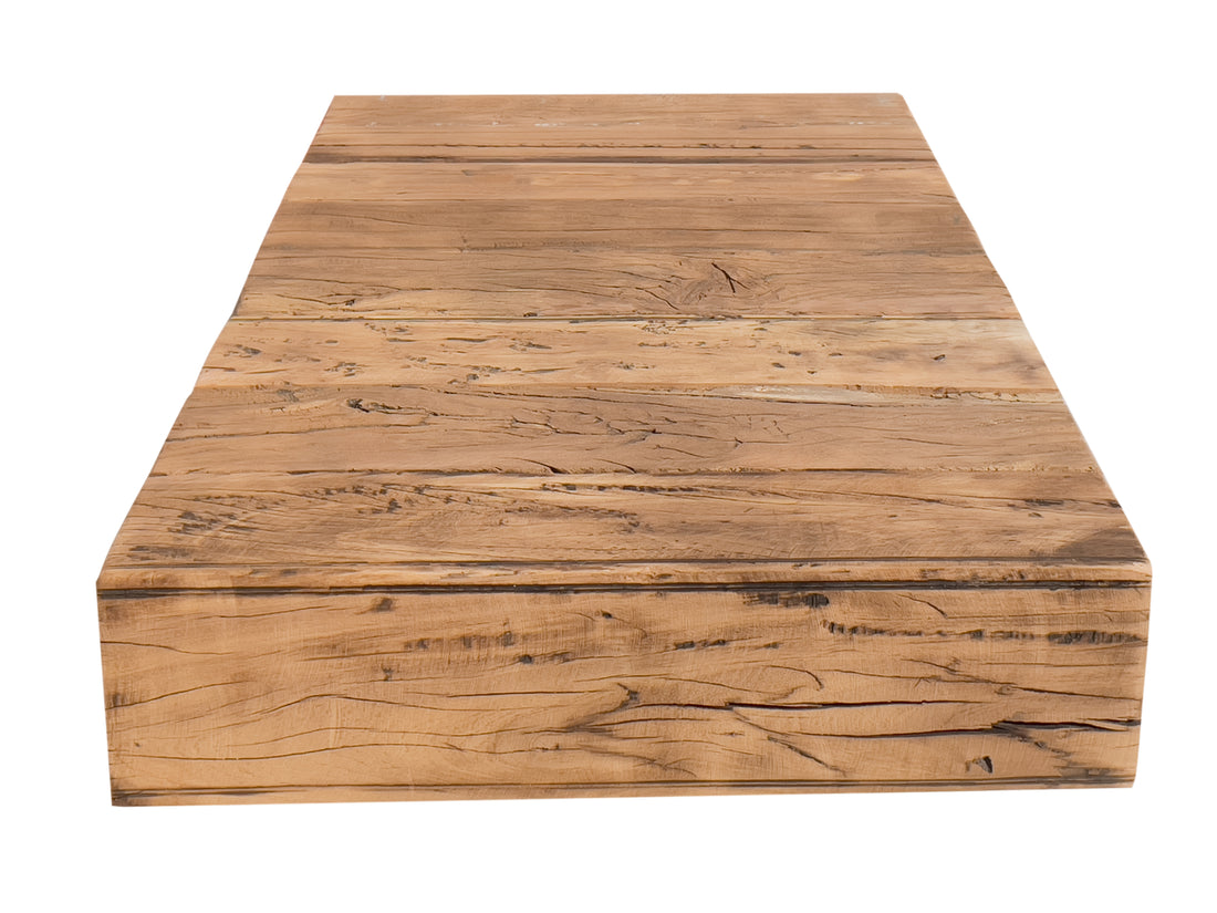 Ultramodern Low Laying Solid Wood Coffee Table -