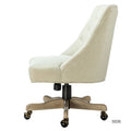 Syros Modern Office Chair ivory-foam-solid wood