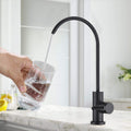 Kitchen Water Filter Faucet, Drinking Water Faucet matte black-stainless steel