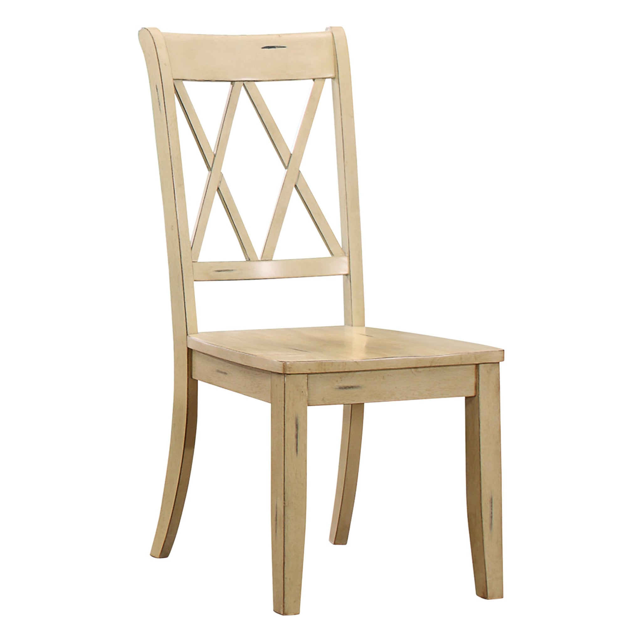 Casual Buttermilk Finish Side Chairs Set of 2 Pine natural-dining room-transitional-side chair-wood