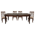 Wooden Side Chairs Set of 2 Elegant Back Design Fabric cherry-dining room-traditional-side chair-wood