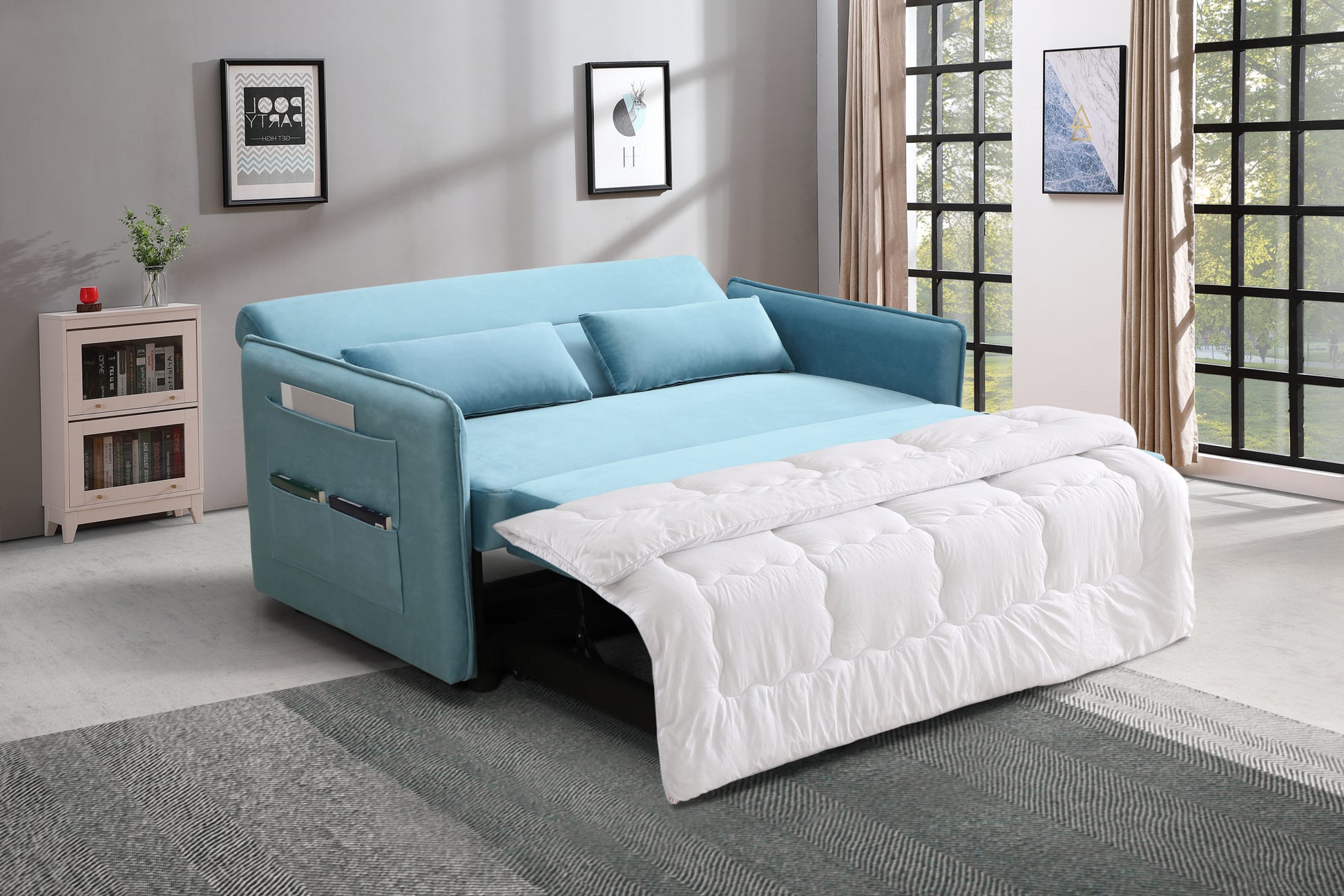 Mega Pull Out Sofa Bed, Modern Adjustable Pull