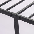 V4 Metal Bed Frame 14 Inch King Size with Headboard grey-metal