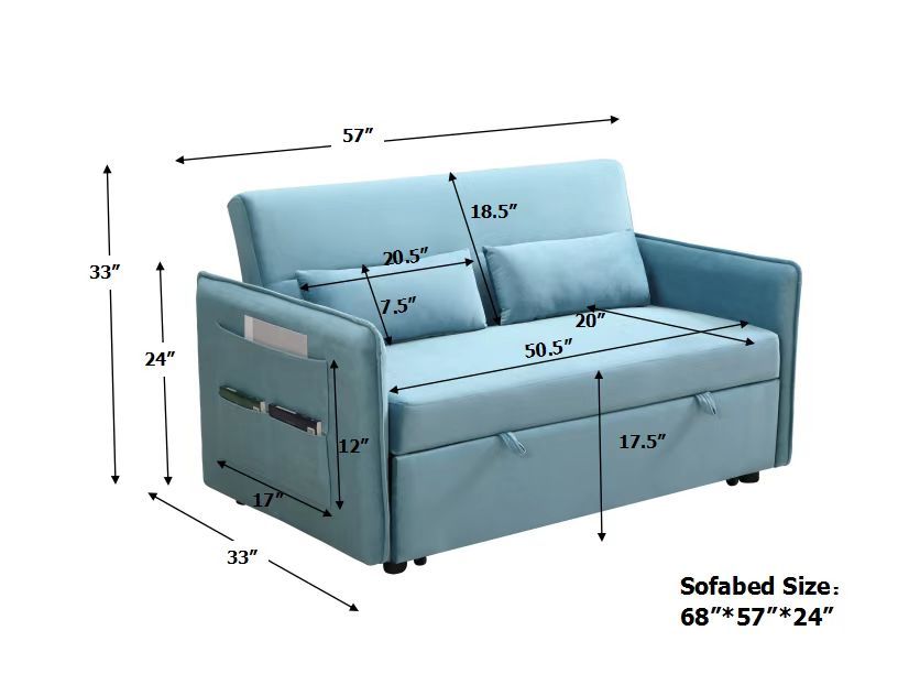 Mega Pull Out Sofa Bed, Modern Adjustable Pull