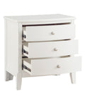 Transitional Antique White Finish Nightstand Drawers white-3 drawers-bedroom-transitional-wood