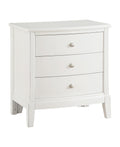 Transitional Antique White Finish Nightstand Drawers white-3 drawers-bedroom-transitional-wood