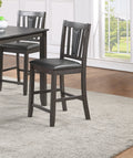 Grey Finish Dinette 5pc Set Kitchen Breakfast