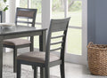 Antique Grey Finish Dinette 5pc Set Kitchen Breakfast gray-wood-dining room-solid