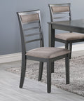 Antique Grey Finish Dinette 5pc Set Kitchen Breakfast gray-wood-dining room-solid