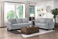 Modern 1pc Sofa Dark Gray Textured Fabric