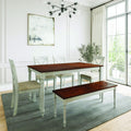 Lafayette Medium Brown and White Wood Dining