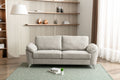 Contemporary Living Room 1pc Gray Color Sofa with gray-primary living space-fabric