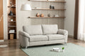 Contemporary Living Room 1pc Gray Color Sofa with gray-primary living space-fabric