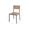 Dining Chair Set of 2 grey-wood