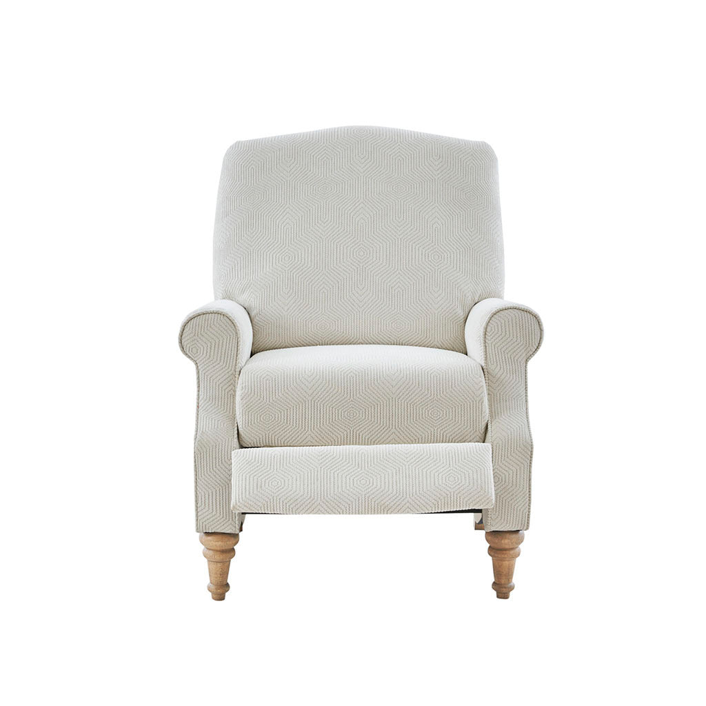 Push Back Recliner ivory-polyester