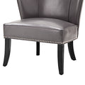 Armless Accent Chair grey-polyester